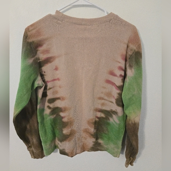 GRATEFUL DEAD Forever Bear Tie-Dye Sweatshirt Womens Size Small Green Brown 2021 - Picture 2 of 8